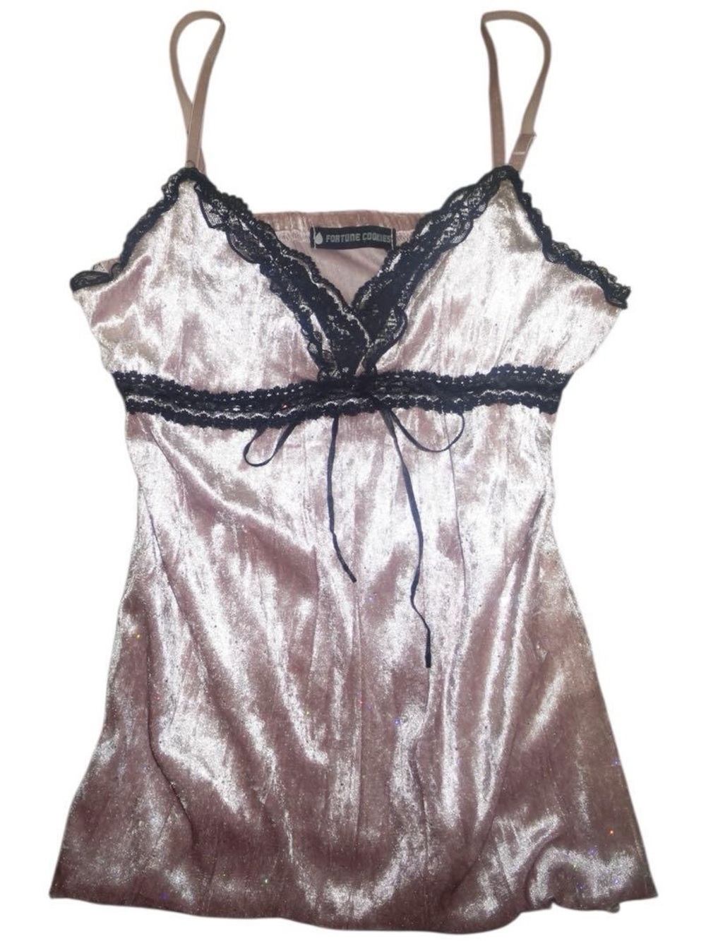 moving sale 💕 - j-fashion pink and black sparkly camisole